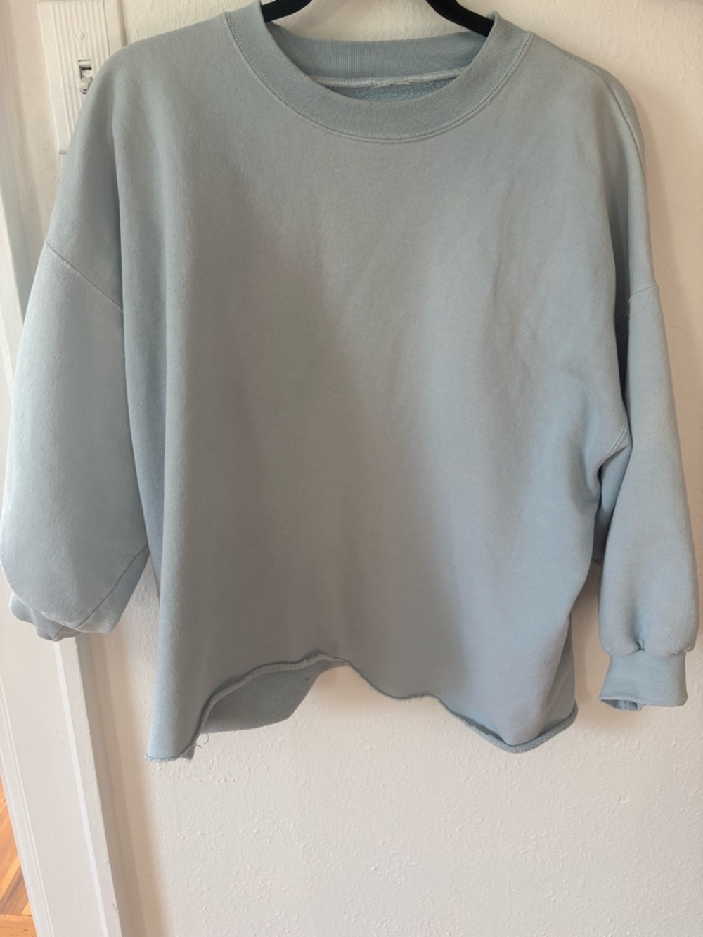 Rachel Comey Oversized Light Blue Crewneck Sweatshirt